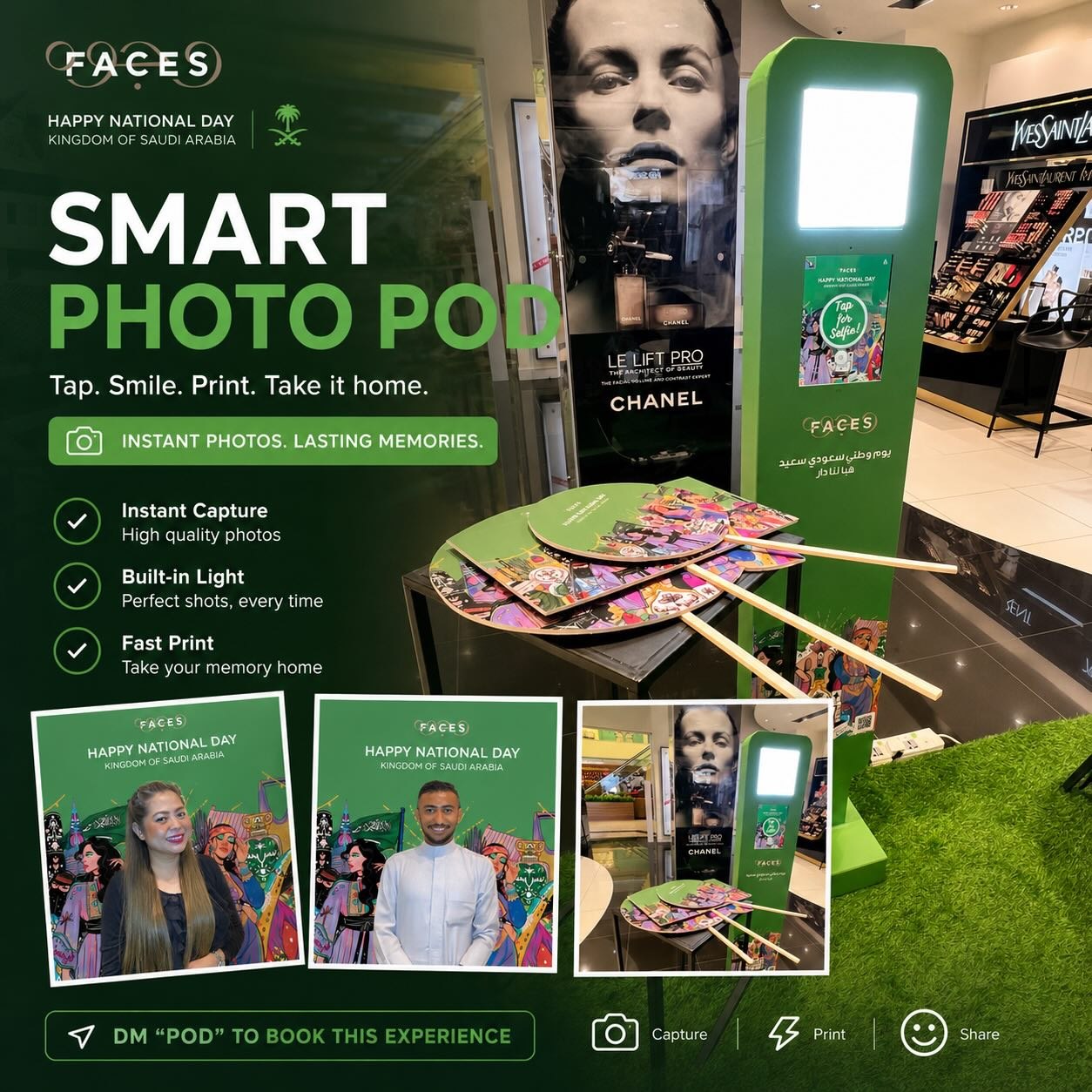 SPG smart photo pod software and deployment visuals